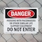 Signmission Persons With Pacemakers Or Other Similar Danger Sign, Plastic, 10in W x 7in L, 2PK OS-2PACK-DS-P-710-L-2158 - alternate 7